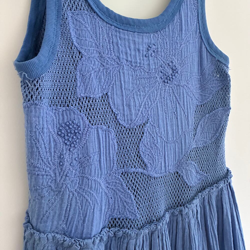 Free People Pearl Flowy Maxi Mesh Dress Small Boho Cottagecore- NWOT - Picture 10 of 16